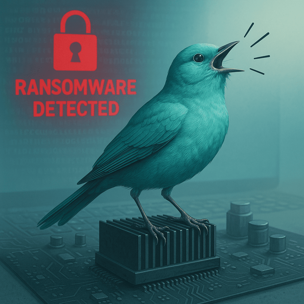 Ransomware canary alerting there's a threat.