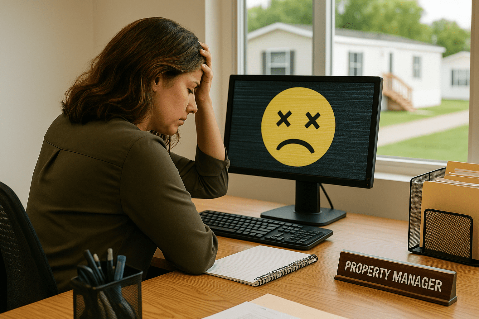 Manufactured home property manager upset because Rent Manager is glitching